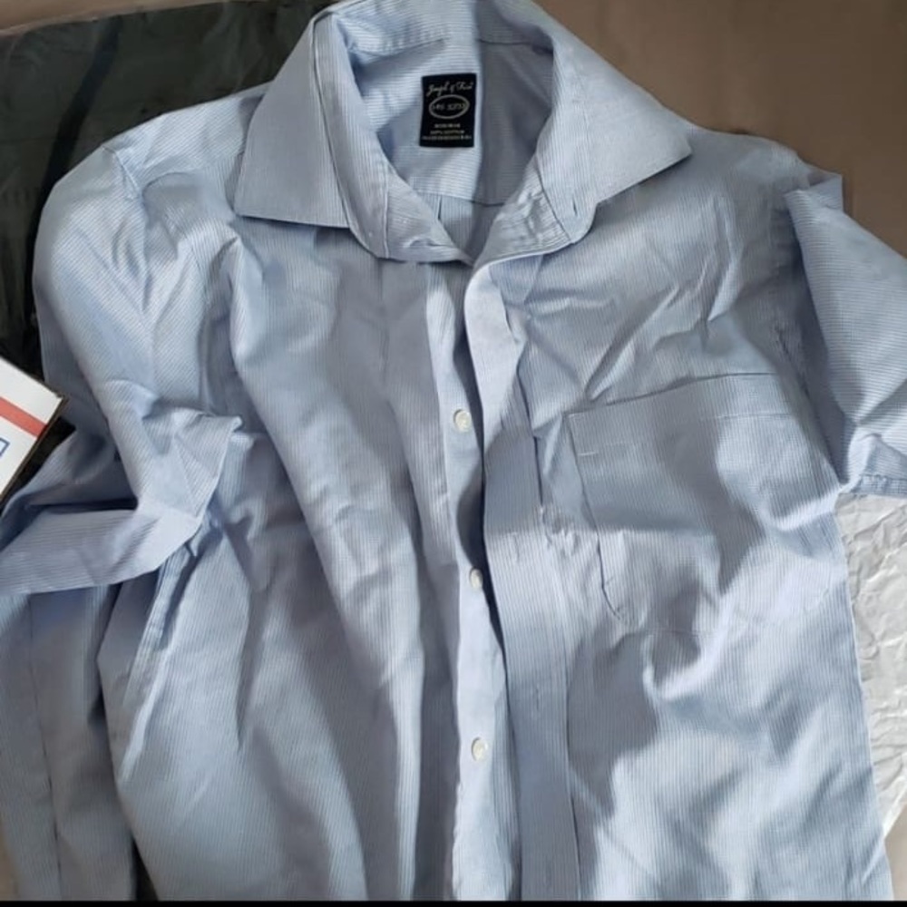 Joseph feiss 14.4 32/33 blue dress shirt